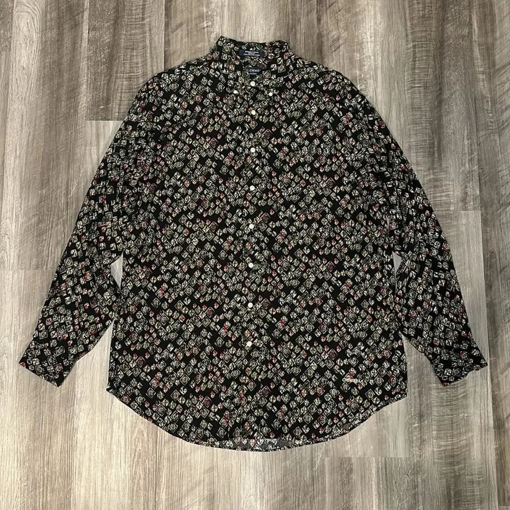 Daniel Cremieux Collection Rayon Long Sleeve Button Down - Large